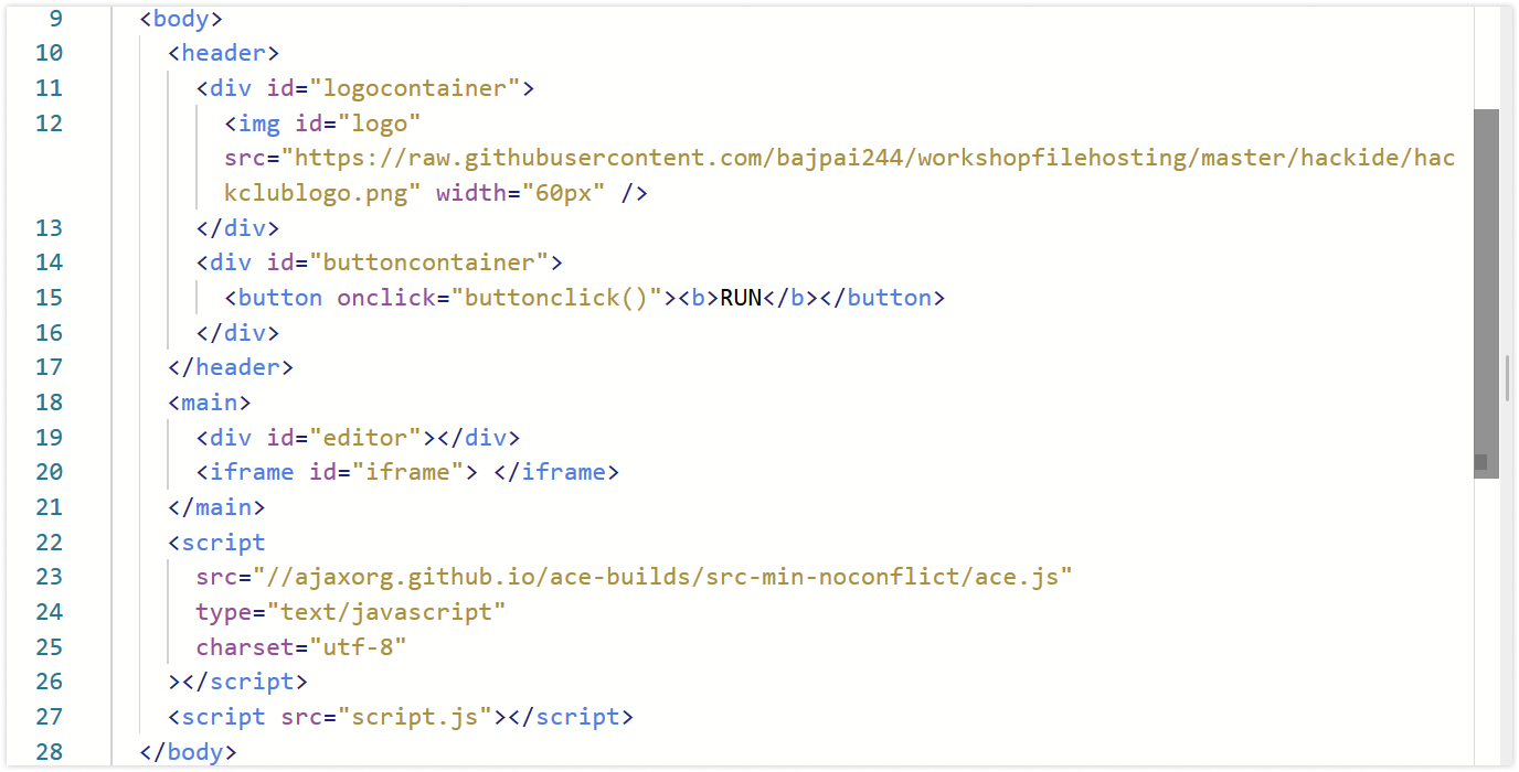 body tag after adding main tag image